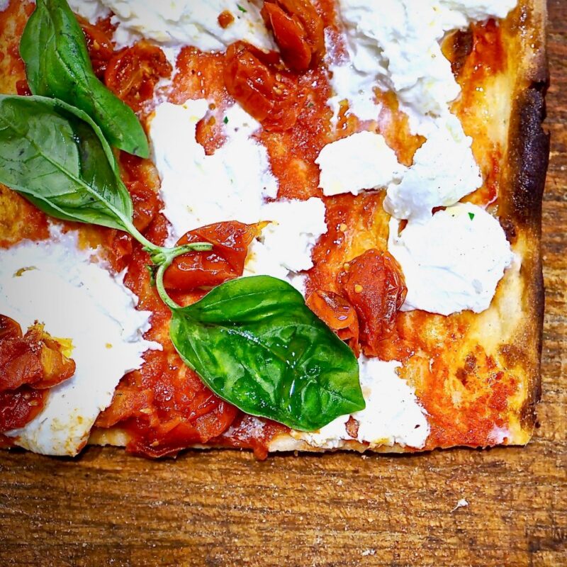 pizza margherita al taglio